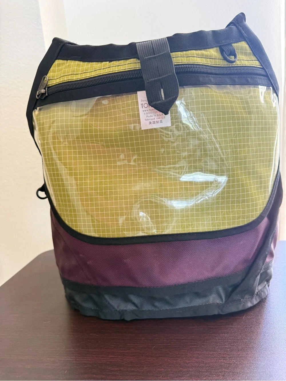 Tom Bihn Swift Purple Tote Shoulder Craft Bag, no yarn sack